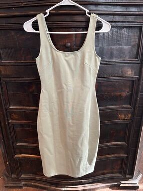 Babaton Sleeveless Midi Sheath Dress in Sage Green